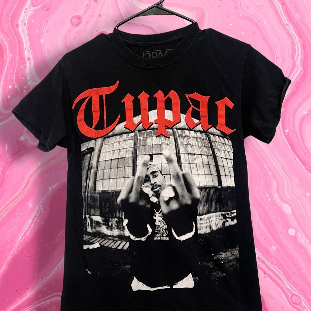 Tupac Shakur Graphic T-Shirt Black Size‎ Small